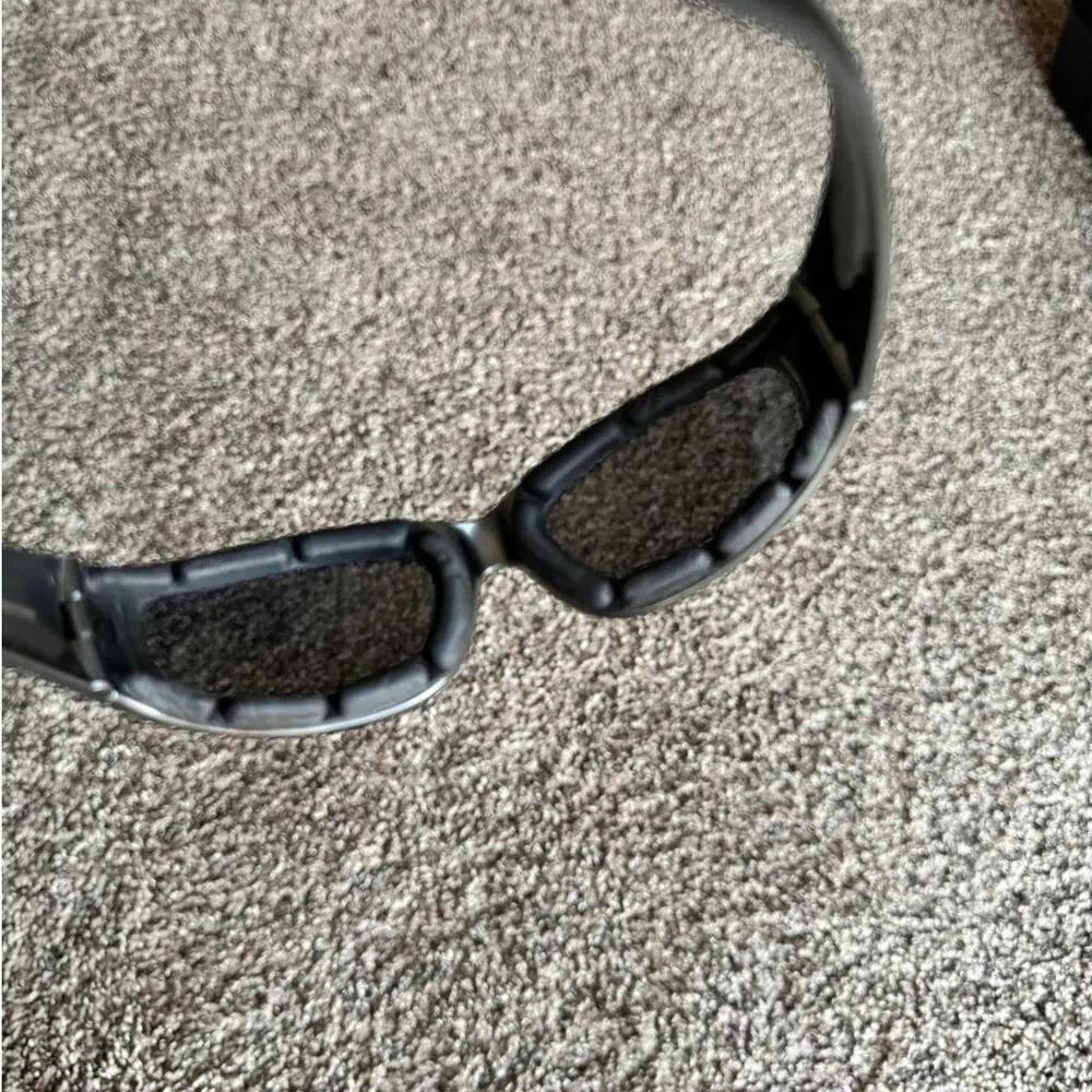Vintage Harley-Davidson Wraparound Sunglasses Black Smoke Lenses 2004 H-D